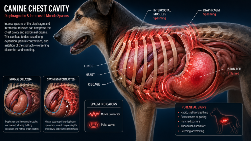 3d-canine-chest-cavity-muscle-spasms-abnormal-dog-body-behavior