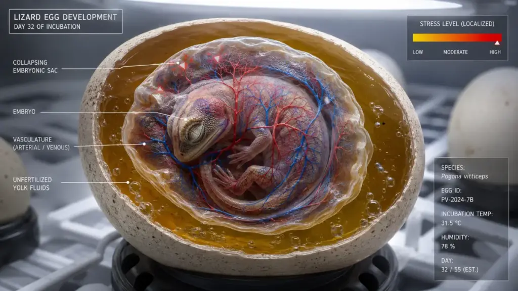 3d-illustration-of-collapsing-embryonic-sac-in-failed-bearded-dragon-breeding-eggs