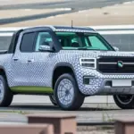 A concept design of the new Ford Electric Truck being developed for the market