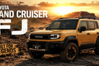 A rugged Toyota Land Cruiser FJ concept designed for off road performance