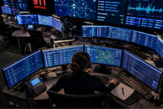 AI emergency dispatch integration inside modern high stress public safety answering point