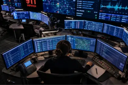 AI emergency dispatch integration inside modern high stress public safety answering point