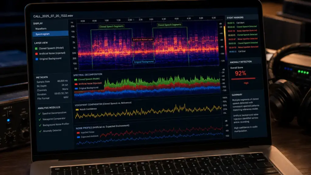 AI scams deploying synthetic voice cloning during staged emergency calls