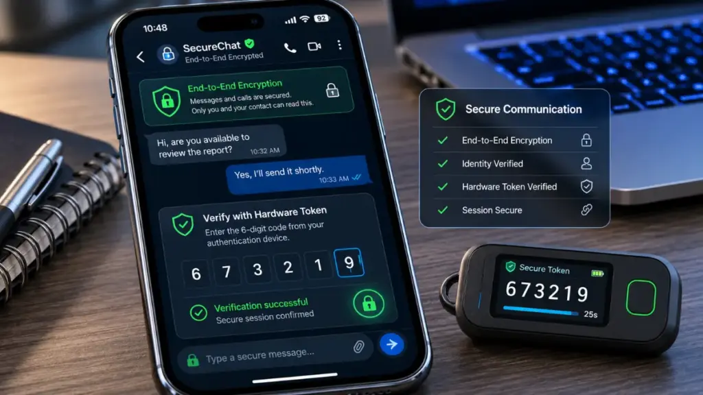 AI scams prevention using hardware token multi factor authentication protocols