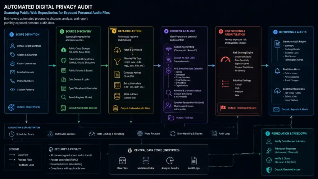 AI scams voice data harvesting mitigation through privacy setting optimization