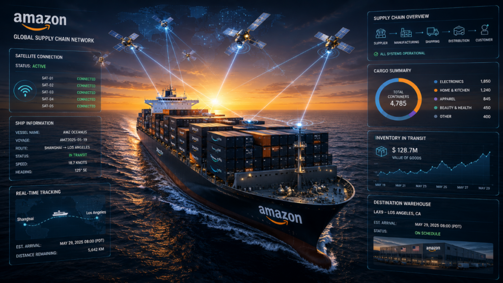 Amazon satellite internet for maritime shipping