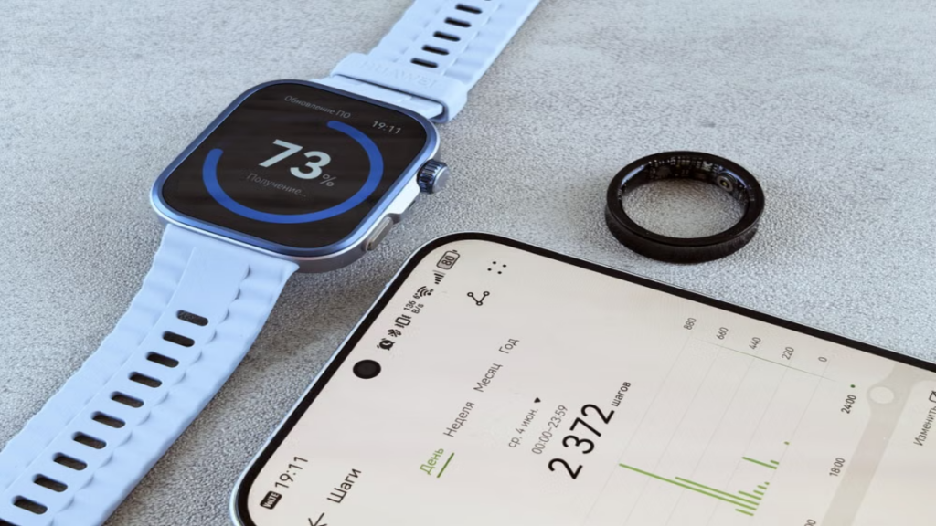 An aging wearable experiencing battery degradation that a smartwatch software update cannot fix