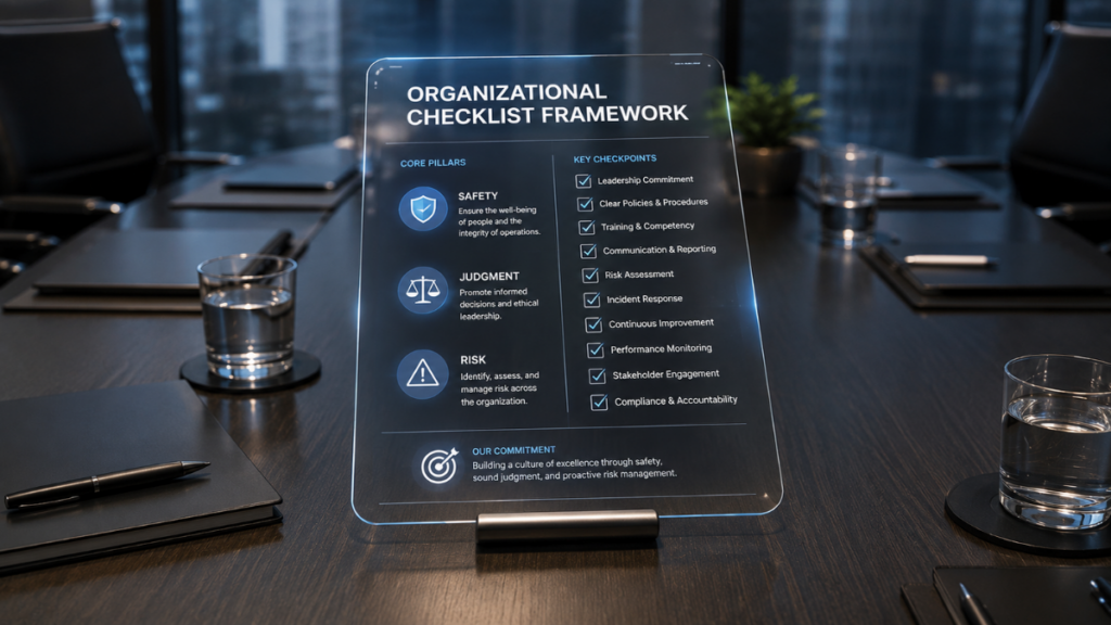 Analytical framework diagram evaluating automation safety parameters for public workflows with an emphasis on AI emergency dispatch safety
