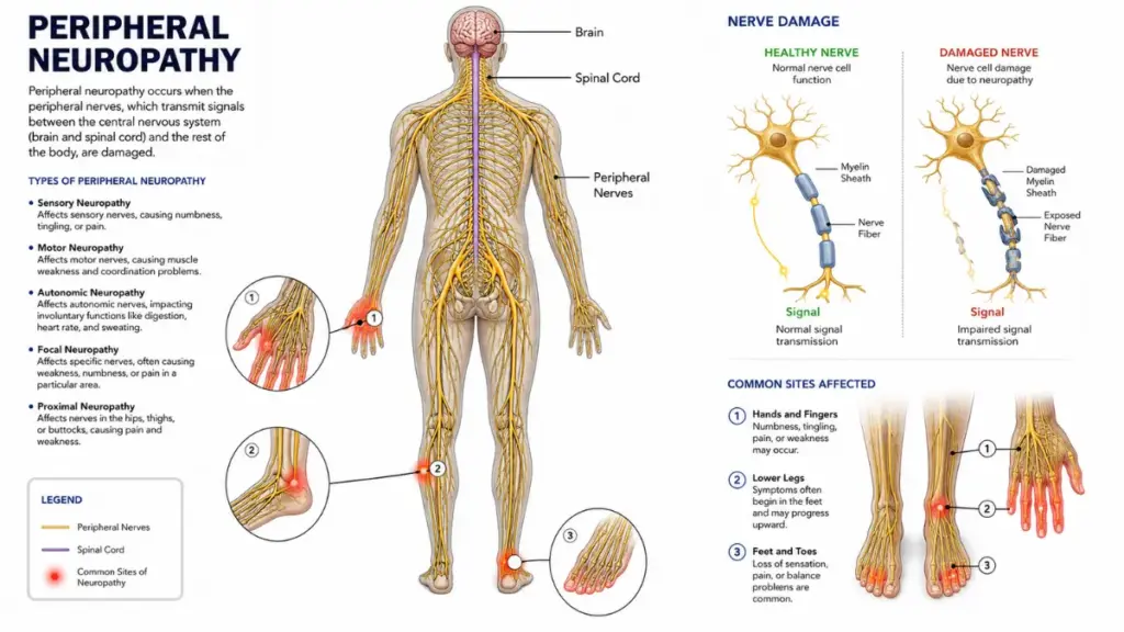 Anatomical view of neurological discomfort linked to insomnia after chemotherapy.