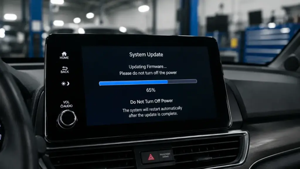 Apple CarPlay firmware update process