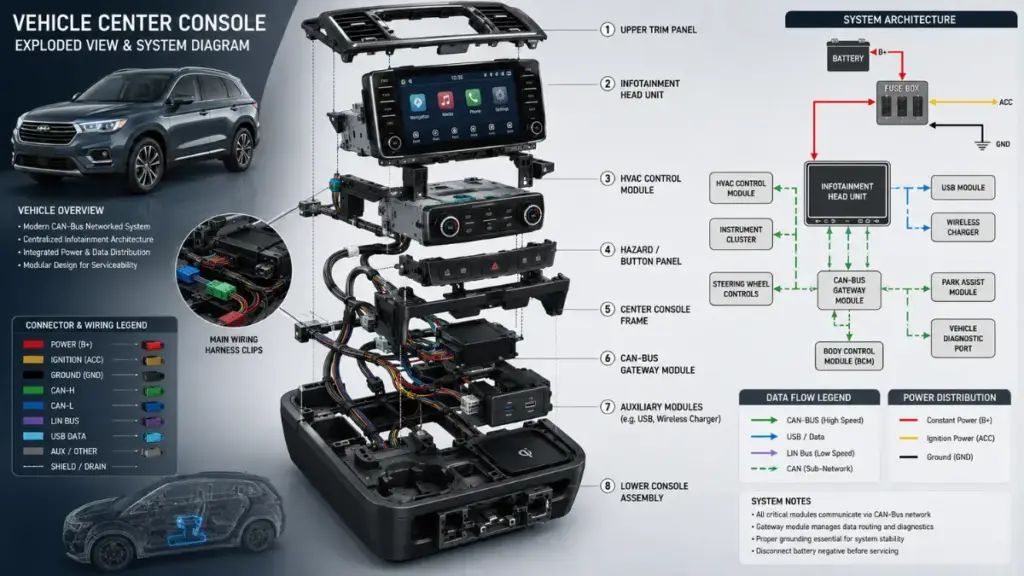 Apple CarPlay installation and wiring harness schematics