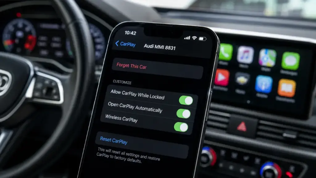 Apple CarPlay troubleshooting connection profiles