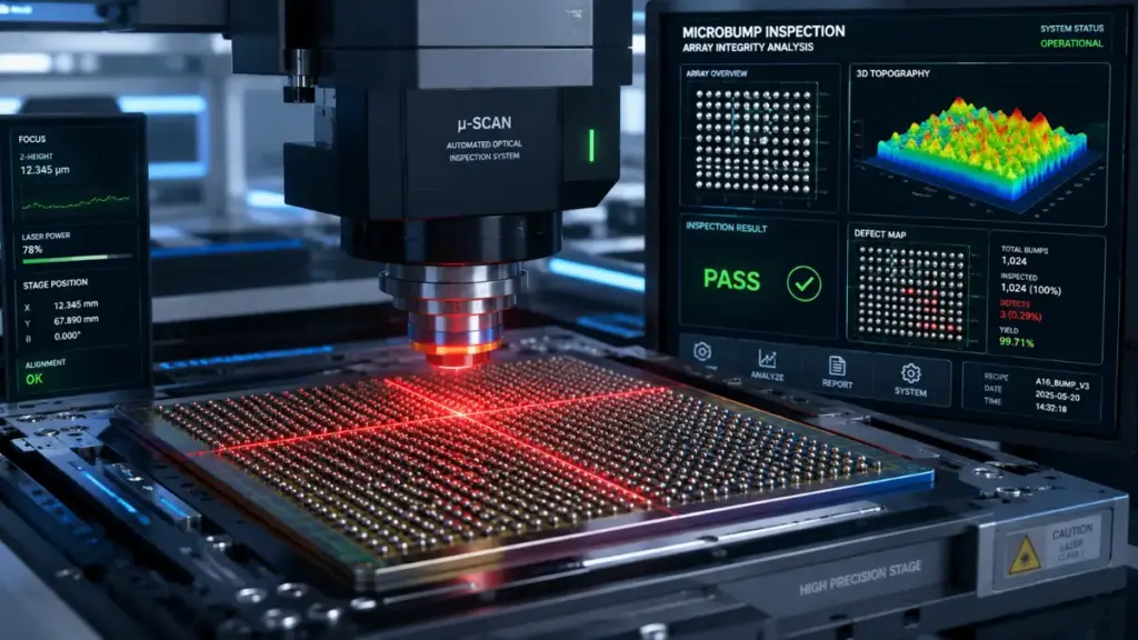 Automated yield inspection process for semiconductor packaging substrates