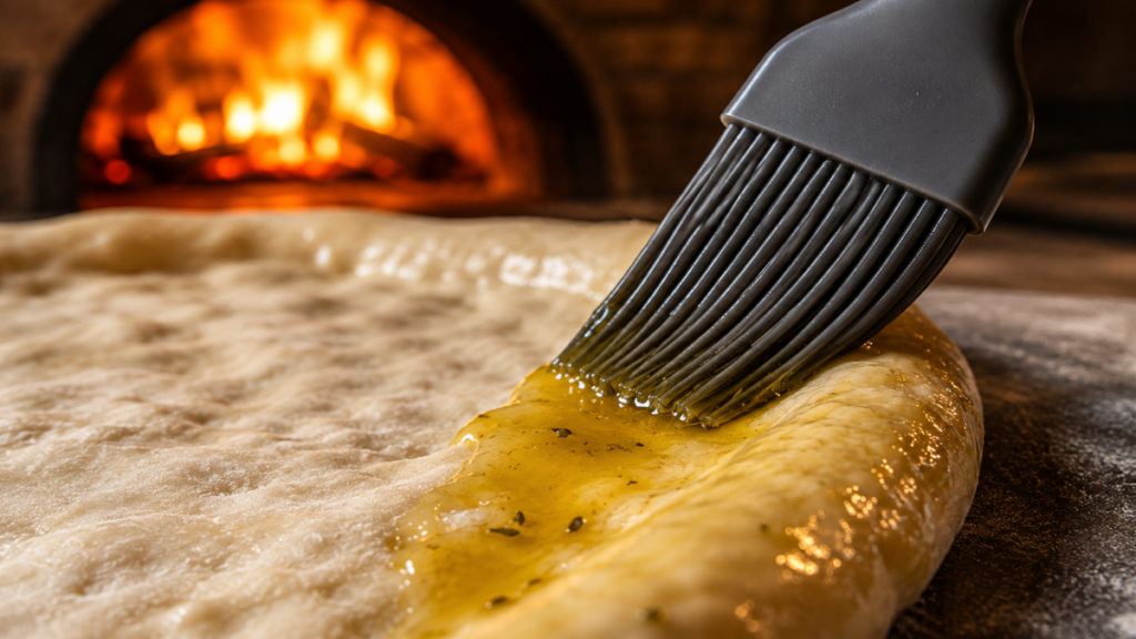 Brushing-olive-oil-on-crust-to-avoid-gluten-free-pizza-crust-mistakes-to-avoid.