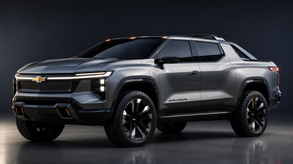 Concept design of a modern Chevrolet Avalanche Car.