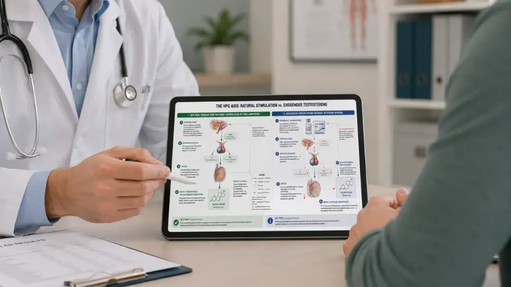 Consultation with a professional about Enclomiphene