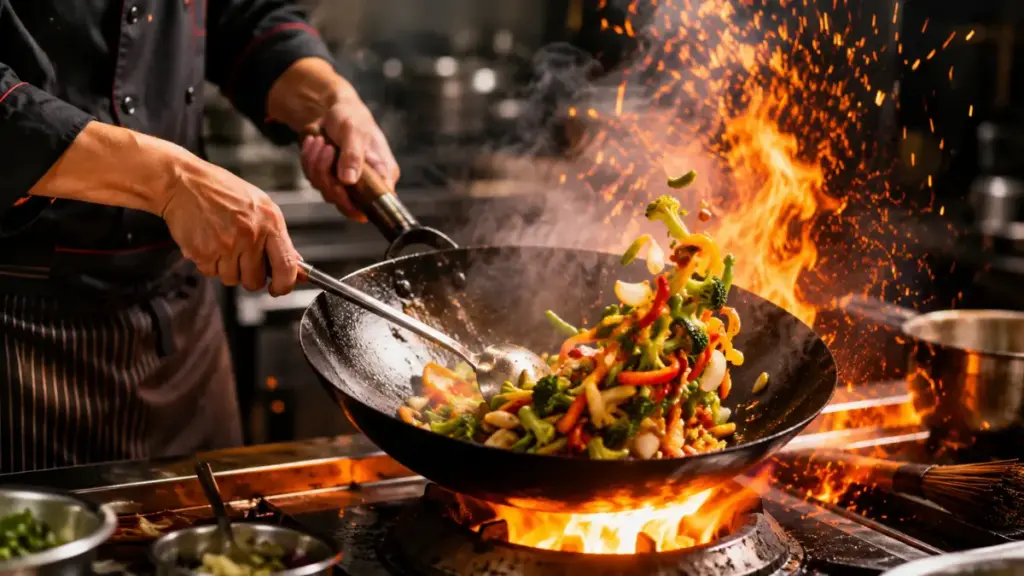 Cooking vegetables to prevent Cyclosporiasis disease.