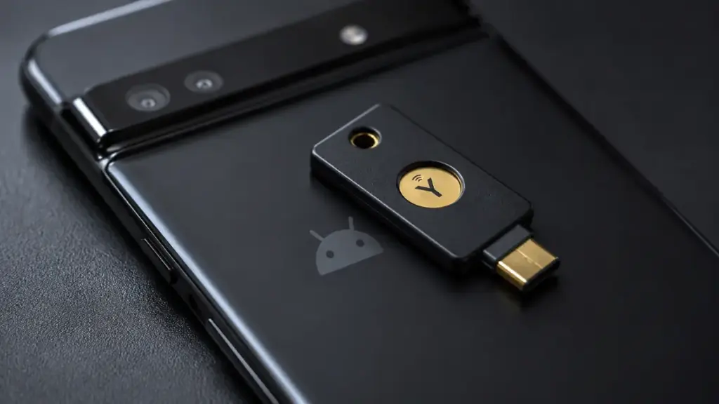 Dual-layer security strategy with Passkey Google on Android.