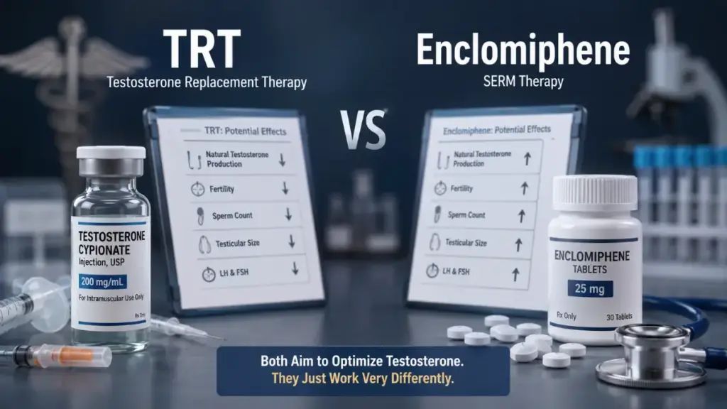 Enclomiphene visual side effects concern