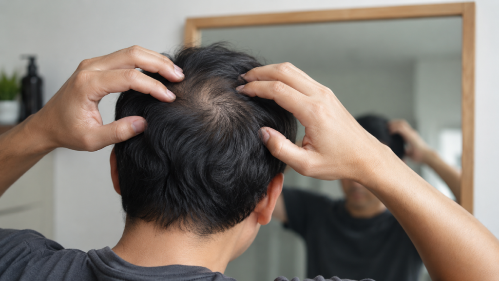 Hair loss experienced while taking Ozempic and Mounjaro.