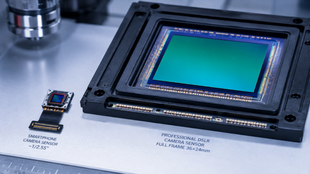Hardware layout showing why mobile engines execute a camera preview vs processed photo workflow.