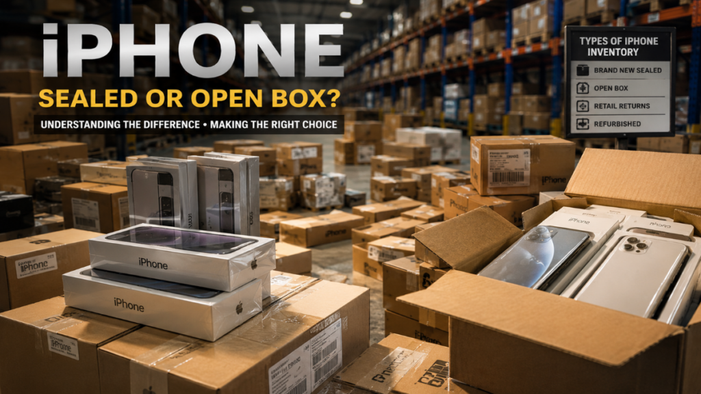 Inventory management of an Open-Box iPhone.