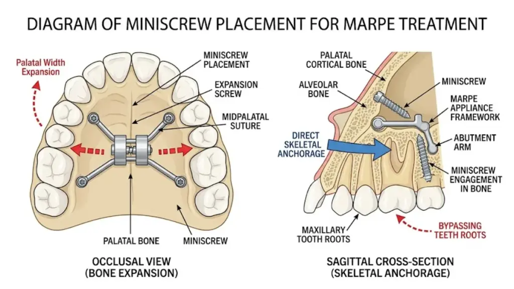 MARPE treatment using palate expanders