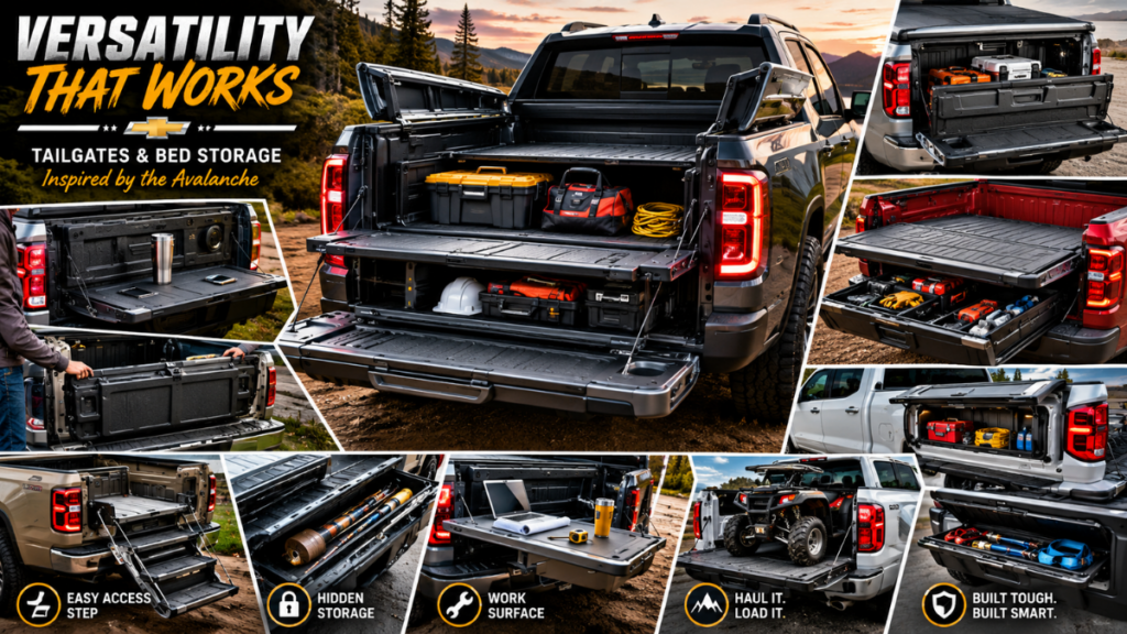 Modern truck innovations inspired by the Chevrolet Avalanche Car.