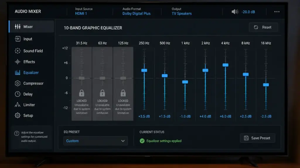 OTA updates smart TV audio support failure