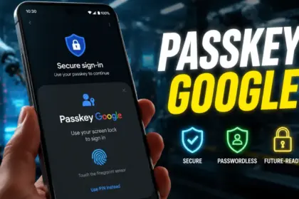 Passkey Google on Android security interface and authentication risks