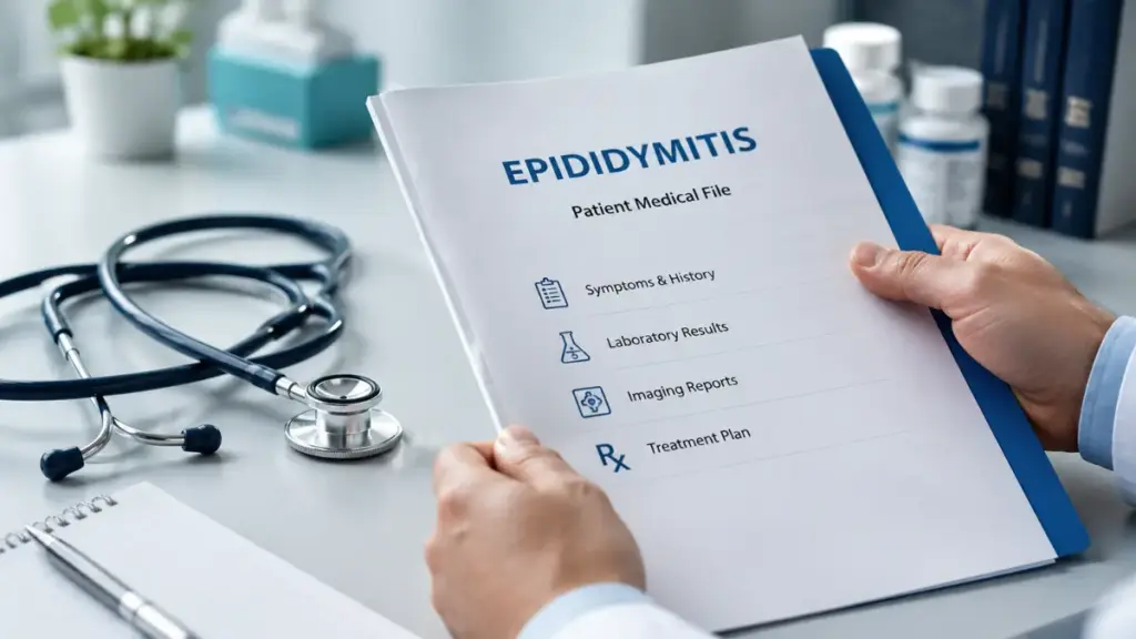 Professional consultation for chronic epididymitis treatment.
