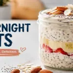 Properly prepared glass jar highlighting the severe overnight oats health risks from improper preparation