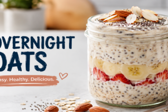 Properly prepared glass jar highlighting the severe overnight oats health risks from improper preparation