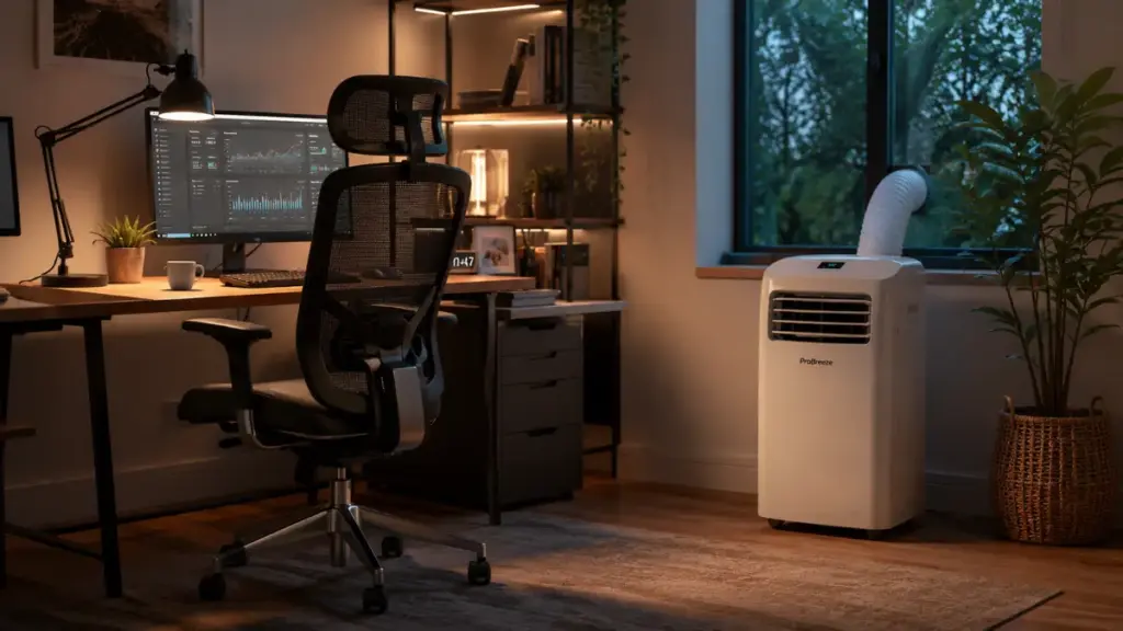 Quiet operation of the best portable air conditioner.