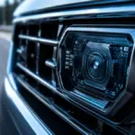 Radar sensor hardware integrated into a vehicle grille for Advanced Driver Assistance Systems