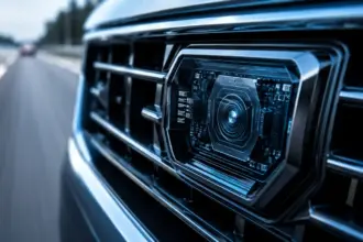Radar sensor hardware integrated into a vehicle grille for Advanced Driver Assistance Systems