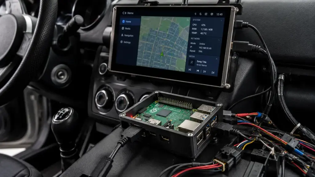 Raspberry Pi hardware for Android Auto projects.