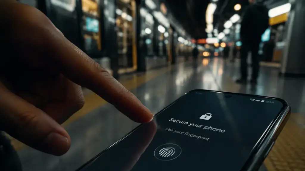Risk of shoulder-surfing for Passkey Google on Android.