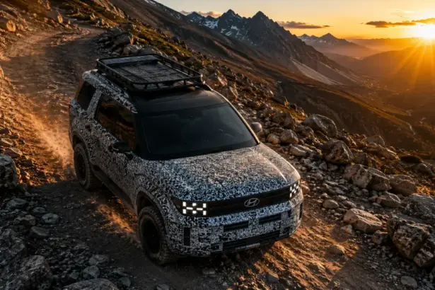 Rugged new Hyundai Off Road SUV prototype testing on rocky terrain