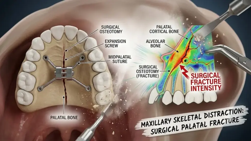 SARPE surgical procedure with palate expanders