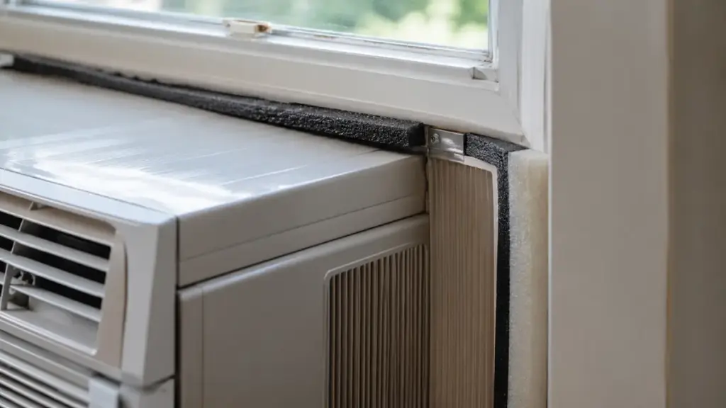 Sealant application for a high-efficiency window air conditioning unit .