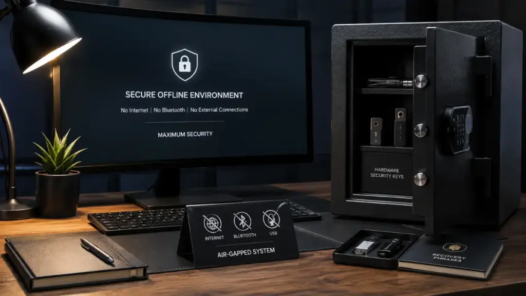 Security practices when using a Passkey Google on Android device.