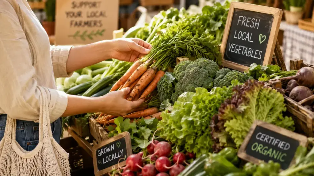 Selecting safe produce to prevent Cyclosporiasis disease.