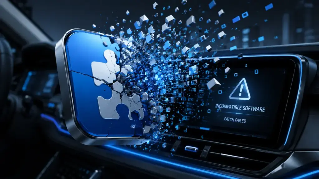Software incompatibility after modders cracked it, now you can watch YouTube on Android Auto.