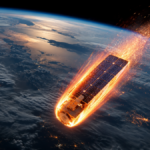 SpaceX Starlink satellite deorbit process in the upper atmosphere