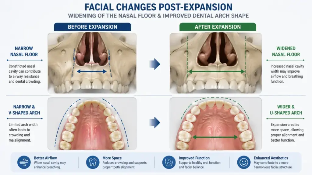 Technical setup for a high-success arch expander adults treatment.