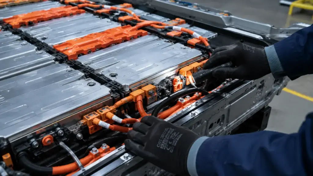 Tesla Recall hardware inspection in a technical environment