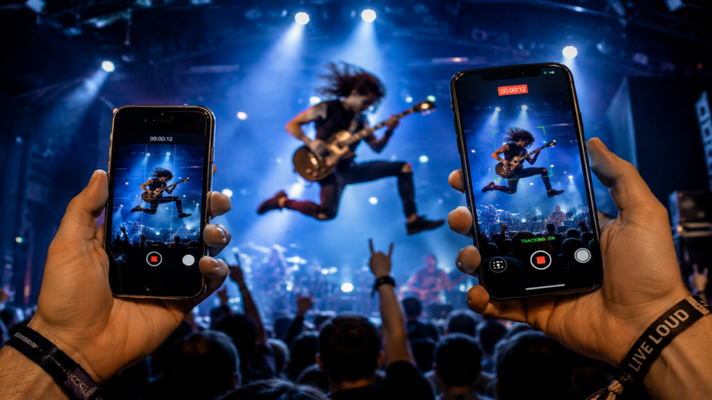 Testing the Pixel 4 XL vs Pixel 10 Pro camera tracking dynamic action at a concert