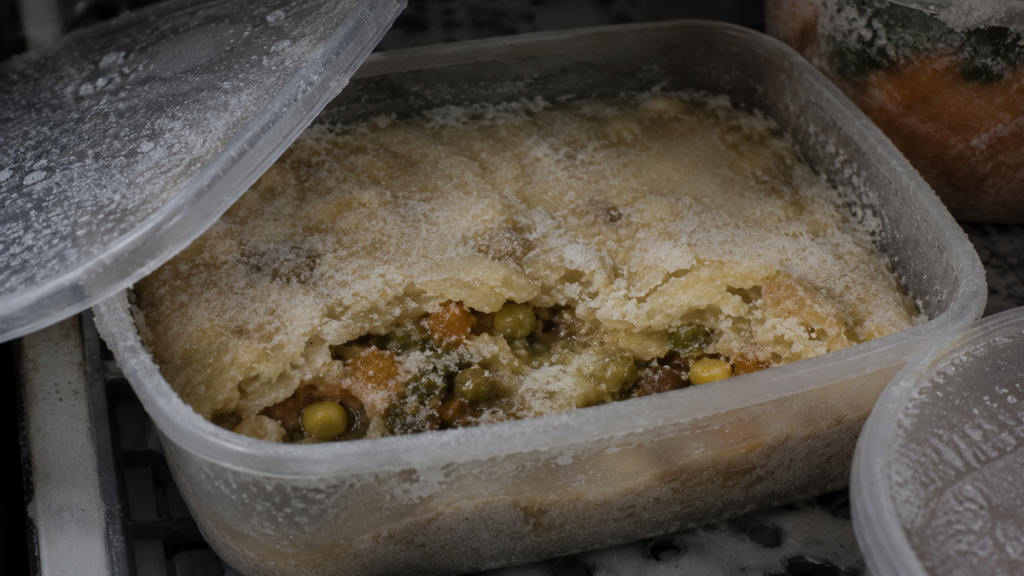 Thawed-frozen-food-safety-showing-mistakes-to-avoid-when-serving-vegetarian-shepherdโs-pie-recipe.