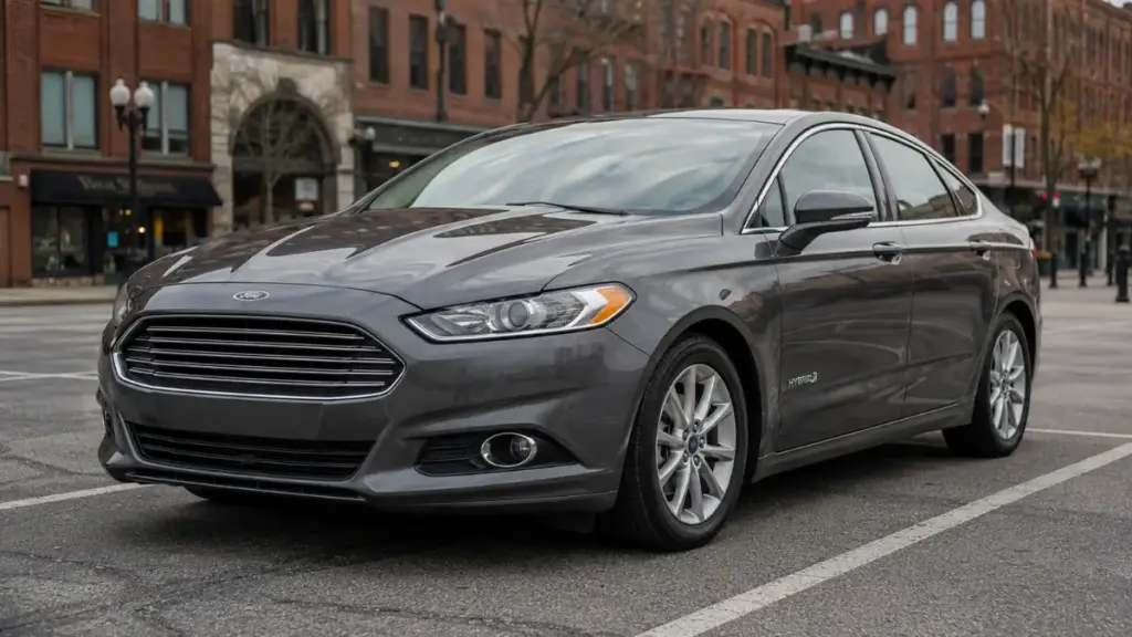 The substantial Ford Fusion Hybrid, a reliable used option among the best hybrid sedans under $35k.
